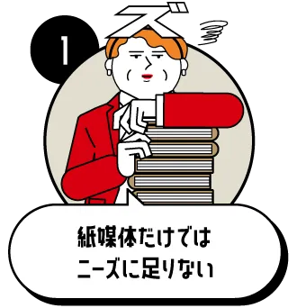 【1】紙媒体だけではニーズに足りない